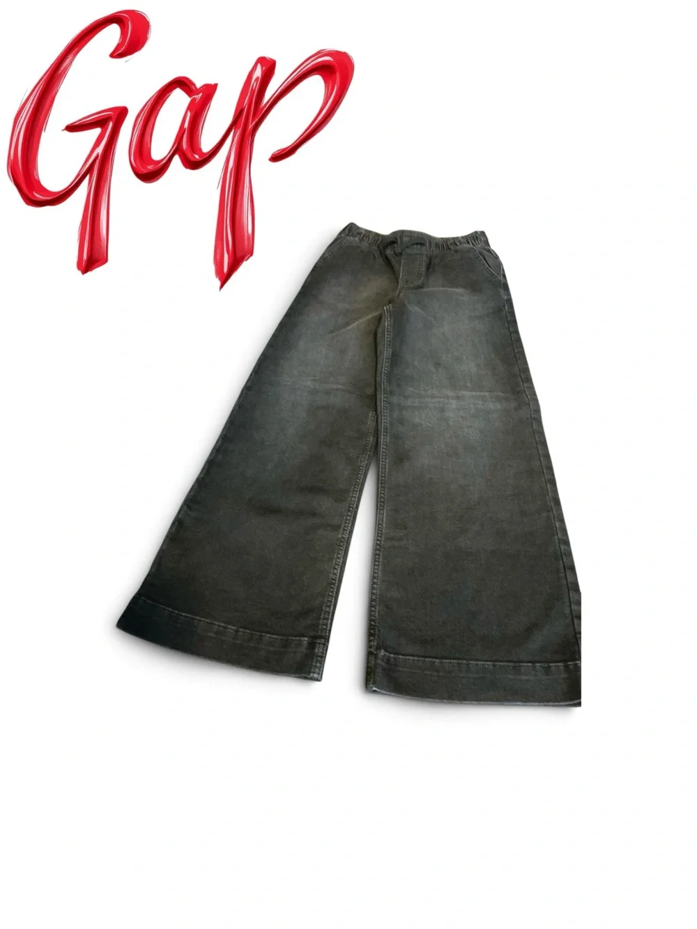 GAP Kids Wide-Leg Dark Gray Denim Pants size xl 12